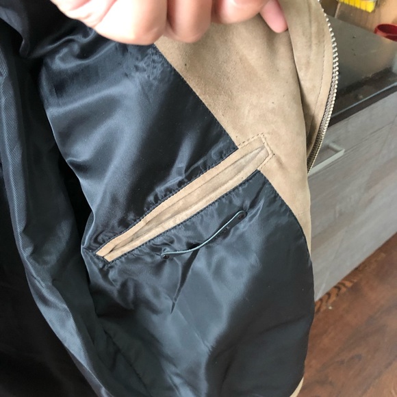 Selected homme 100%lambskin suede biker jacket - Picture 5 of 6